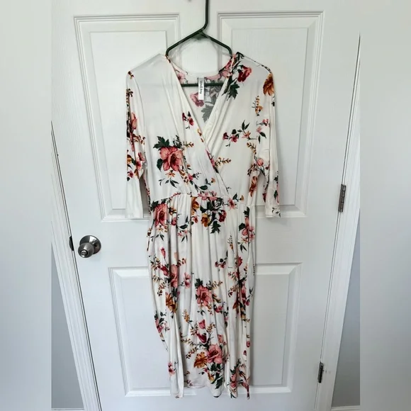 Wren & Ivory Dresses | Wren & Ivory Maternity Dress | Color: White | Size: Xl | Allisonfutch's Closet